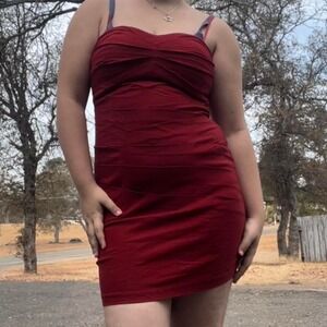 Ruby rox early 2000s y2k red going out club mini dress size 7